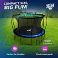 thumbnail image 3 of SpaceJump Lunar 12' Trampoline Outdoor Ultimate Set with Safety Net, Slide, Hoop & Sprayer, 3 of 10