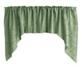 thumbnail image 2 of Cross-Stitch Diamond Pattern Pintuck Taffeta Swag Valance Curtain Window Treatment Kitchen Home Décor 72" Wide / 36" Tall, 2 of 2
