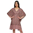 thumbnail image 1 of Moomaya Robe Courte de Caftan de Plage, Robe de Couverture Imprimée, Kaftan pour Femmes, Tenue de Plage, Couverture, 1 of 4
