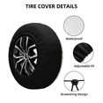 thumbnail image 3 of Kdxio Spare Tire Cover for RV Trailer, Waterproof Wheel Cover,Camper Spare Tire Cover Fit for Rv SUV Truck Travel Trailer 15 inch-Frogs and Dragonflies, 3 of 8