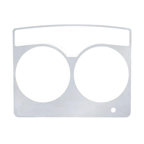 Stainless Speed/Tachometer Dash Panel Trim  2006  Fits Kenworth W900, T800, & C500