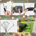 thumbnail image 5 of 8 piezas de luces solares para exteriores, luces de jardín de luciérnagas, luces solares para exteriores para decoración de jardines, luces solares de jardín de 8 LED, luces oscilantes de cuento, 5 of 5