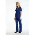 thumbnail image 2 of Elements EL9925 Women's Four Way Stretch Scrub Set Galaxy Blue 3X-Large, 2 of 2