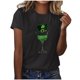 thumbnail image 1 of Camisas de Manga Corta para Mujeres Moda Casual Mujeres Camisa de Impresión Casual Cuello Redondo Pullover Tee Blusas de Manga Corta Casuales para Mujeres, 1 of 5