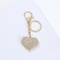 thumbnail image 3 of Elegant Heart Shaped Keyring Pendant Jewelry Accessory Feature Rhinestones And Secure Mechanism, 3 of 15