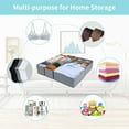 thumbnail image 3 of DIMJ Drawer Organizer Bins, 7 Pcs Cloth Socks Storage Bins Fabric Cube Storage Foldable Closet Organizers desk Boxes Drawer Dividers Baskets（Back to School）, 3 of 11