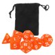 thumbnail image 2 of Dados poliédricos acrílicos, 7 piezas de dados poliédricos, juego de dados de precisión diseñados para juegos de mesa, 2 of 14