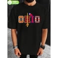 thumbnail image 1 of T-shirt Ohio State Buckeyes Homme Drapeau Officiel & Graphique Épée Col Rond Lourd, 1 of 5