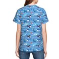 thumbnail image 7 of Wukai Blue Fish Youth Unisex Short Sleeve T-Shirt for Boys, Girls, Teens, and Kids-Medium, 7 of 7
