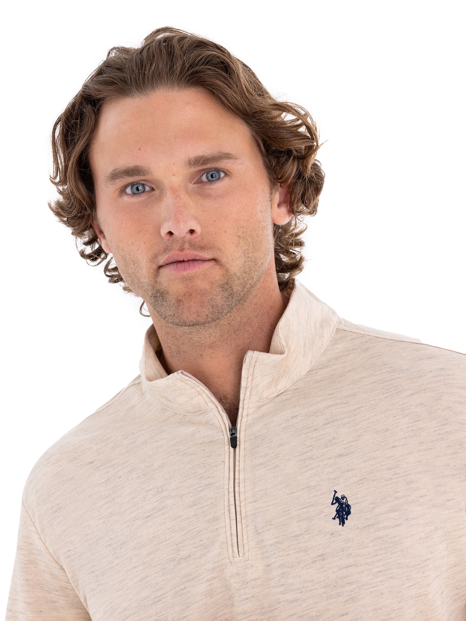 U.S. Polo Assn. Men's Luxe Quarter Zip Pullover