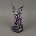 thumbnail image 4 of Amethyst Purple Fairy And Dragon LED Lighted Geode Statue, 4 of 5