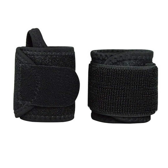 WHAMVOX Black Neoprene Sports Wristband for Basketball Fitness Protecting Wrist from Injury Comfortable Elastic Sweatband Fits All Sizes