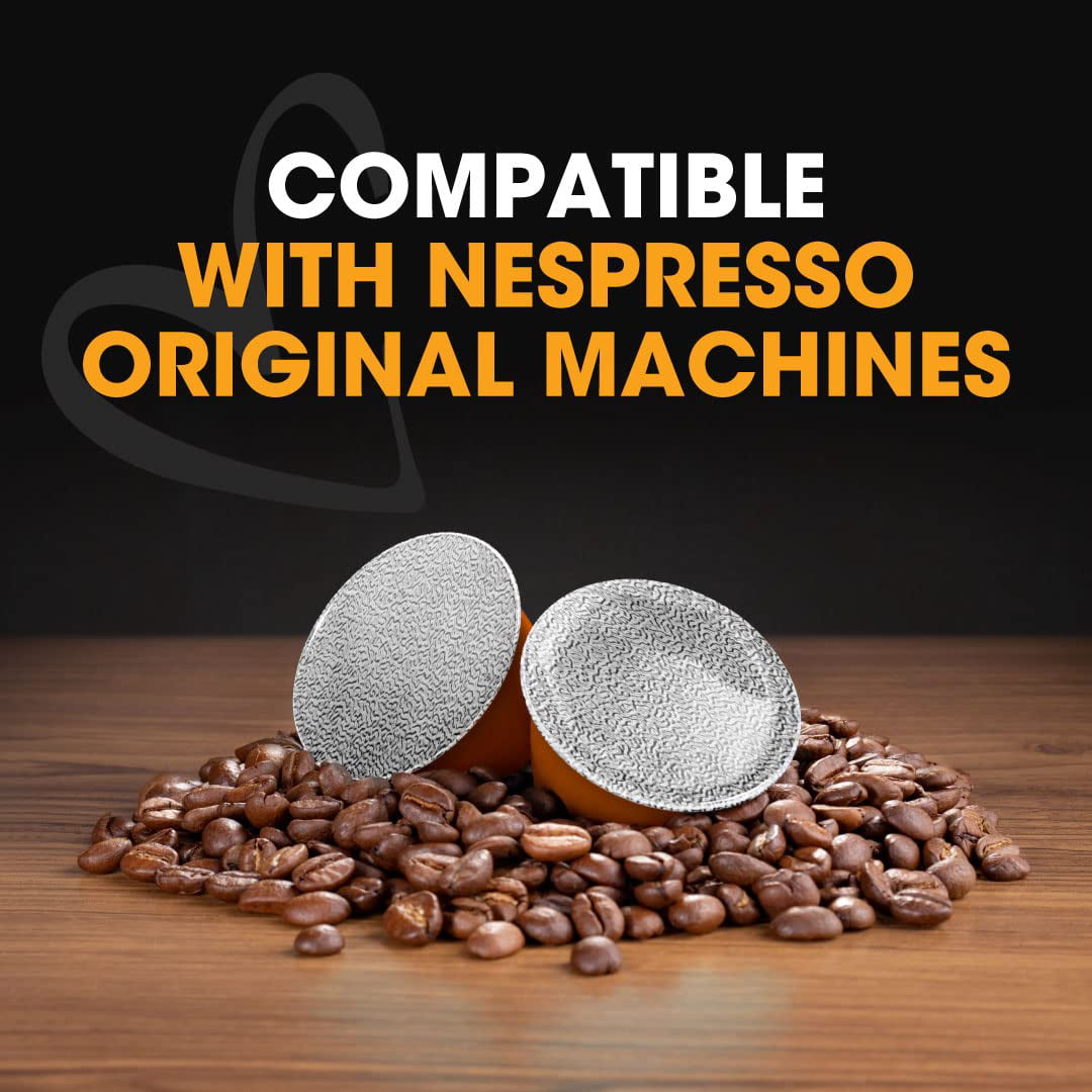 Barista Moments 60ct Compatible Nespresso Coffee Pods I Italian Espresso,  Ristretto & Lungo Coffee Pods I Compatible Nespresso Capsules I Espresso