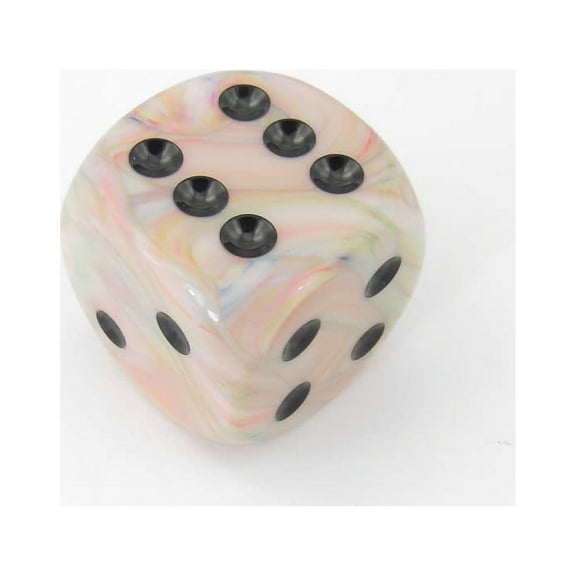 Circus Festive Die with Brown Pips D6 50mm (1.97in) Pack of 1 Chessex