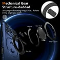 thumbnail image 5 of ELEHOLD for iPhone 16 Pro Max Magnetic Case [Compatible with Mag Safe] Invisible Stand with Ring Kickstand,Military Grade Shockproof Full Protective Case,Royalblue, 5 of 11