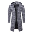 thumbnail image 2 of Suéter Largo De Otoño Para Hombre, Cárdigans De Punto Grueso A La Moda, Abrigo Con Capucha Para Hombre Tmvgtek Caballero, 2 of 6