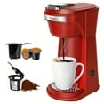 thumbnail image 3 of Single Coffee Maker 2in 1 for K Cup Pods & Ground Coffee 3 Color 6-14oz Drip Coffee Machine, 3 of 10