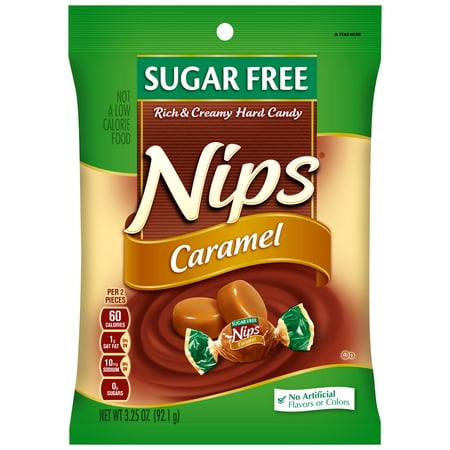 Nips Sugar-Free Caramel Hard Candy, 3.25 Oz. - Walmart.com