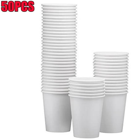 

7-Ounce White Paper Bathroom Cups 50 Count