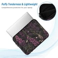 thumbnail image 2 of FORMRS 13-13.3 inch Laptop Sleeve Case Soft Carrying Quilted Computer Bag Cover, Dark Purple Floral Pattern, 2 of 7