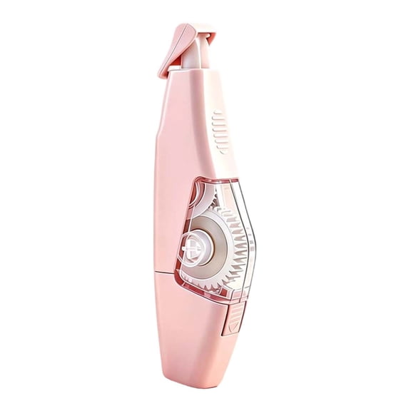 Retractable Correction Tape, Large Capacity Correction Tape, White Out Dispenser, Smooth and Portable Correction Tape, Handheld Covering Tool for Erasing Text On Paper Documents, Pink