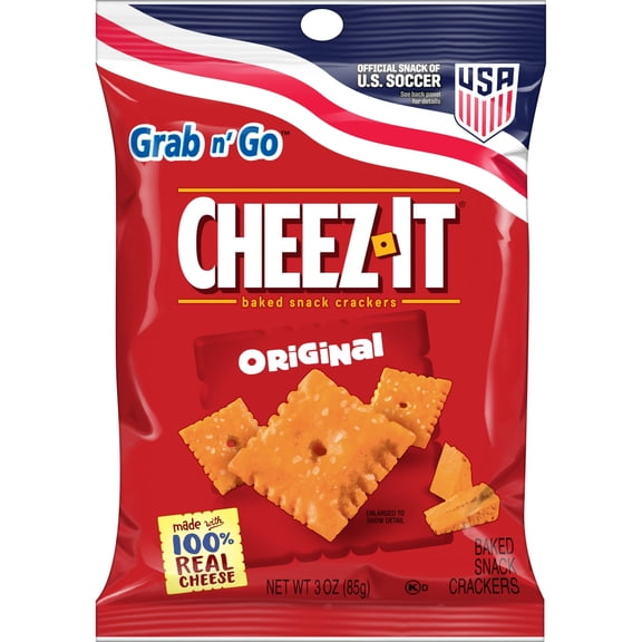 Cheez-It Original Cheese Crackers, Baked Snack Crackers, 3 oz
