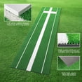 thumbnail image 3 of AQSQ Softball Pitching Mat, 10'x 3' Portable Pitching Mound with Pitching Rubber,Baseball Hitting Batting Mat Aids for Indoor & Outdoor Accessories Equipment, 3 of 8