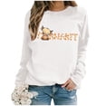 thumbnail image 2 of WEAIXIMIUNG Sweatshirts pour Femmes Enseignants Mode Décontractée Couleur Unie Manches Longues Imprimé Lettre Col Rond Hoodie, 2 of 5