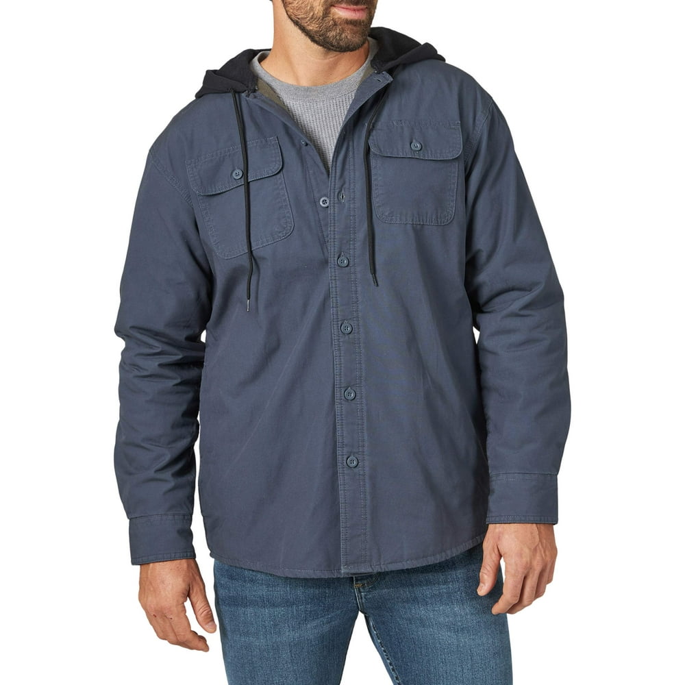 wrangler fleece lined shirt
