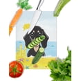 thumbnail image 2 of Caroline's Treasures Smooth Black and Tan Dachshund Summer Beach Glass Cutting Board Large, 2 of 2