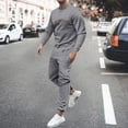 thumbnail image 2 of toraway Ensemble de Mode pour Hommes 2 Pcs Tenues de Sport à Manches Longues Décontractées TTTG, 2 of 4