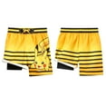 thumbnail image 4 of Pokemon Pikachu Compression UPF 50+ Swim Trunks Bathing Suit Little Kid to Big, 4 of 5