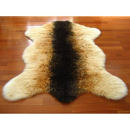 Walk On Me Rugs Brown Orange White Gy Goat Pelt Faux Fur Rug 3 Walk On Me Rugs Brown Orange White Gy Goat Pelt Faux Fur Rug