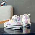 thumbnail image 2 of RWJDXD Children‘s High-top Canvas Shoes Trendy Board Shoes Sports New Spring 2024 Style Rubber Outsole Summer Season, 2 of 5