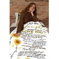 thumbnail image 4 of LHSHID Daughter Blanket to My Daughter from Mom Gifts Letter Printed Throw Fleece Flannel Blankets Birthday Gifts for Daughter Adult Mother Daughter Gift from Mom Blanket for Kids 30"x40", 4 of 7