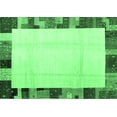 thumbnail image 1 of Ahgly Company Indoor Rectangle Solid Emerald Green Modern Area Rugs, 6' x 9', 1 of 4