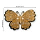 thumbnail image 3 of KAKOWELY pegatinas creativas de mariposa 3D para bodas, fiestas, decoración de pared con perlas huecas de cuatro capas., 3 of 4