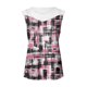 thumbnail image 5 of Camiseta sin mangas de encaje con estampado de mujer Camiseta sin mangas de empalme de cuello redondo Camiseta ligera y cómoda delgada OAVQHLG3B Store lin121212, 5 of 5