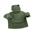 thumbnail image 3 of Sweat à Capuche Frog Mignon pour Femmes, Fermeture Éclair, Tunique Décontractée Ample, Costume Mignon avec Poches, 3 of 7
