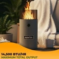 thumbnail image 3 of Martin MFP1 Tabletop Fire Pit - 14,500 BTU/h, Portable Outdoor Propane Heater with Volcanic Rocks, Mini Firepit for Patio Table, Camping, and Cottage, 3 of 6