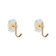 thumbnail image 4 of Transemion Versatile Usage Acrylic Luxury Wall Hook Easy To Clean Easy Installation Adhesive Wall Hooks gold 2Set, 4 of 6