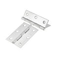 thumbnail image 4 of Uxcell 3.5 inch Hinge Silver Door Furniture Hinges Fittings Brushed Chrome Plain 4Pcs, 4 of 6