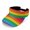 Rainbow Stripes Pattern, variant on Floral Print Adjustable Sun Visor Cap for Outdoor Sports Tennis, Empty Top Open Top Sports Visor Hat