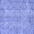 thumbnail image 1 of Ahgly Company Machine Washable Indoor Square Abstract Blue Contemporary Area Rugs, 7' Square, 1 of 4