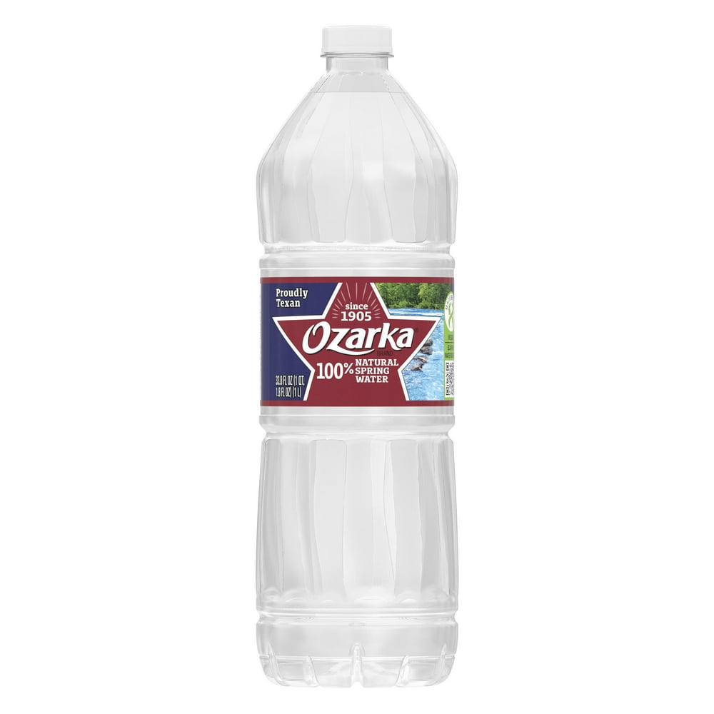 OZARKA Brand 100 Natural Spring Water, 33.8ounce plastic bottle