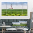 thumbnail image 1 of Westerheversand Lighthouse Panorama - Landscape Canvas Art Print, 1 of 3