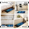 thumbnail image 6 of Honeii Futuristic Blue Light Wolf Print Kitchen Mat [2 PCS] for Floor, Waterproof Non-Slip Rugs, Kitchen Decor,Standing Mat for Floor,Office, Sink, Laundry, 6 of 6
