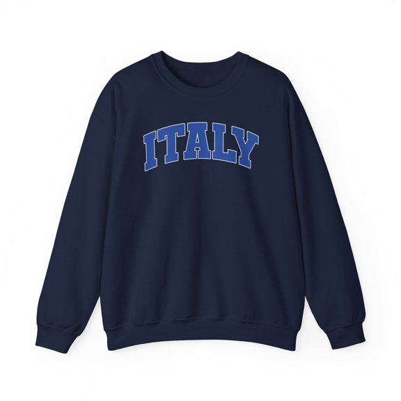 Italy Sweatshirt Gifts Crew Neck Shirt Long Sleeve Unisex