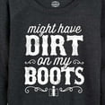 thumbnail image 3 of International Harvester Dirt On My Boots - Women's Lightweight French Terry Long Sleeve Shirt, 3 of 6