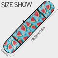 thumbnail image 3 of Dailycode Double Sided Oven Mitt with Loop Heat Resistant Kitchen Long Potholders 7" x 35" Watermelon Slices with Plumeria Flowers, 3 of 6